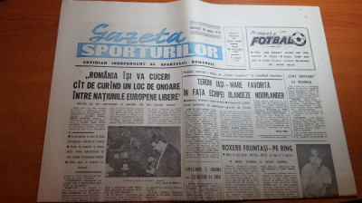 gazeta sporturilor 20 februarie 1990-box-francisc vastag si art daniela silivas foto