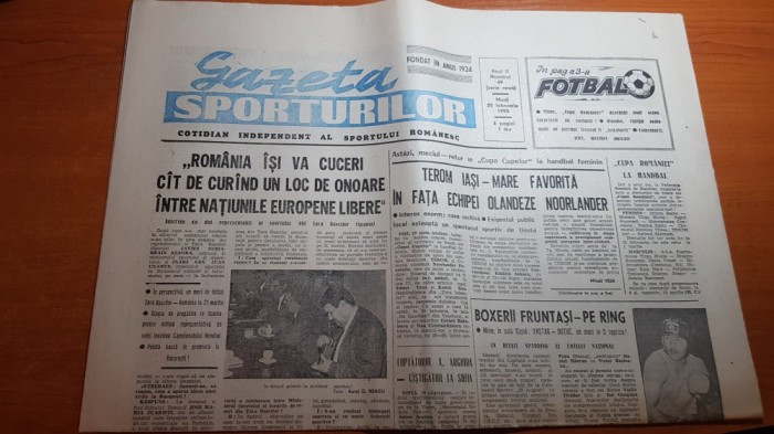 gazeta sporturilor 20 februarie 1990-box-francisc vastag si art daniela silivas