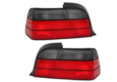 Stop spate, lampa Bmw Seria 3 (E36), 12.1990-03.2000, model: cabrio, Coupe, tuning, montare spate, stanga+dreapta, rosu-fumuriu; fara soclu bec; tuni