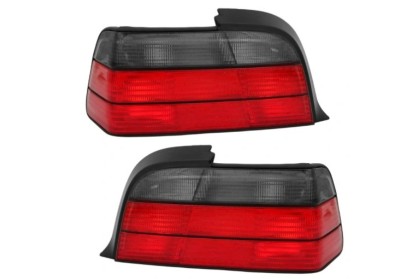 Stop spate, lampa Bmw Seria 3 (E36), 12.1990-03.2000, model: cabrio, Coupe, tuning, montare spate, stanga+dreapta, rosu-fumuriu; fara soclu bec; tuni foto