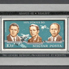 Ungaria.1971 Posta aeriana:Cosmonautica-Bl. SU.338