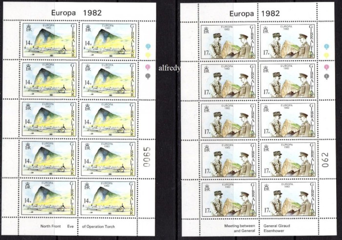 GIBRALTAR 1982, EUROPA CEPT, serie neuzata, MNH