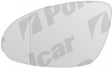 Geam oglinda Mercedes Clasa CL (C216), 01.2006-2008, Clasa CLS (C219), 10.2004-01.2008, Clasa S (W221) 09.2005-06.2009 Stanga, Cu incalzire, Asferica, View Max
