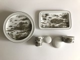 Set farfurii, platou, zaharniță, recipient frișcă, Thomas (Rosenthal)