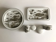 Set farfurii, platou, zaharniță, recipient frișcă, Thomas (Rosenthal)
