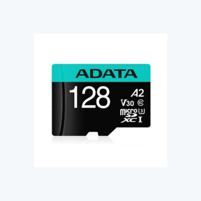 Micro secure digital card adata 128gb ausdx128gui3v30sa2-ra1 clasa 10 cu adaptor sd (pentru telefon) foto