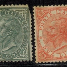 Italy 1863 King Viktor Emanuel II 5C 2L Mi.16,22 MNG AM.447