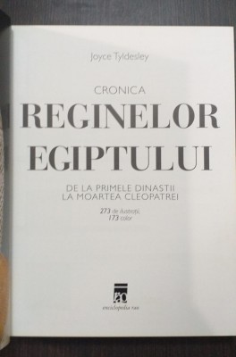 CRONICA REGINELOR EGIPTULUI - JOYCE TYLDESLEY foto