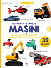 Bebe invata. Marea carte despre masini. 35 de sunete de vehicule - Litera