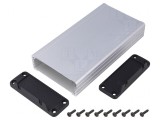 Carcasă aluminiu naturală 84mm x 160mm x 28mm