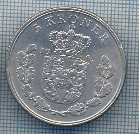 AX 1469 MONEDA- DANEMARKA - 5 KRONER -ANUL 1961 -STAREA CARE SE VEDE