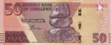 Bancnota Zimbabwe 50 Dolari 2020 - PNew UNC