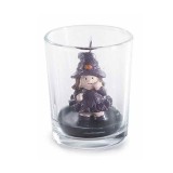 Cumpara ieftin Lumanare Halloween Vrajitoare ceara in pahar sticla &Oslash; 5,5 x 6,5 H