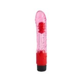 Vibratoare din jelly - Vibratii Senzuale Vibrator Realist 22,5 cm Roz Stimulare Intensa in Punctul Potrivit