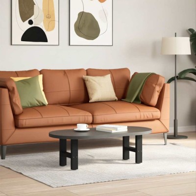 vidaXL Picioare pentru măsuță de cafea, negru, 2 buc., 40x(30-31) cm, oțel 4013256 foto