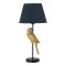 Lampa de masa Birdly Inart E27 metal negru-auriu D25x47cm