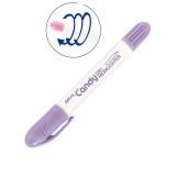 Textmarker uscat pentru evidentiere notite,varf durabil,violet pastel