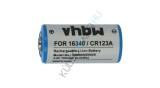 Baterie de &icirc;nlocuire VHBW pentru 16340, DL123A, CR123R, CR17335, EL123AP, CR17345, CR123A - 700 mAh 3,6 V Li-Ion