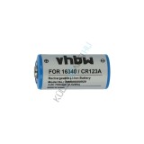 Baterie de &icirc;nlocuire VHBW pentru 16340, DL123A, CR123R, CR17335, EL123AP, CR17345, CR123A - 700 mAh 3,6 V Li-Ion