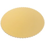 Set 25 Discuri Platouri Carton Auriu 32cm Lusso CNN50125
