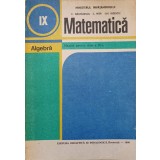 MATEMATICA. ALGEBRA. MANUAL PENTRU CLASA A IX-A-C. NASTASESCU, C. NITA, GH. RIZESCU-312476