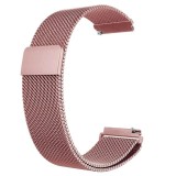 Cumpara ieftin Curea metalica compatibila Huawei Watch GT 2 Pro, Milanese Loop, telescoape Quick Release, 22mm, Roz