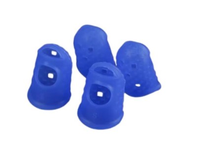 Set 5 Degetare Din Silicon, Albastru foto