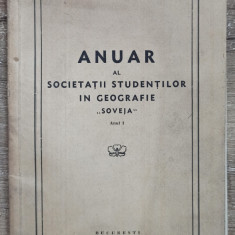 Anuar al Societatii Studentilor in Geografie ,,Soveja" 1933, anul I