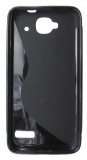 Husa silicon S-line neagra pentru Orange Hiro (Alcatel Idol Mini OT-6012)