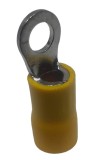 Set 100 buc papuc cupru izolat pentru fir de 4-6mm &sup2; cu gaura de 4mm, Omu System
