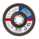 Bosch Disc de slefuire evantai X431, Standard for Metal 125mm, 22,23mm, 80 ProAdvanced PowerfulTools