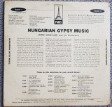 Vinil Hungarian Gypsy Music, Imre Magyari and his Gypsy Orchestra, Lautareasca