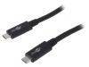 Cablu USB C 3.2 Negru 0.5m 20Gbps, Goobay