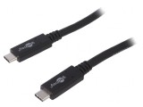 Cablu USB C 3.2 Negru 0.5m 20Gbps, Goobay