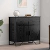 VidaXL Bufet Stejar negru 79.5 x 35.5 x 74.5 cm Lemn compozit 883568