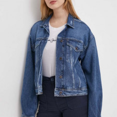 Pepe Jeans geaca jeans femei, de tranzitie, oversize