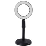 Cumpara ieftin Lampa Circulara 6 Inch Tip Led SMD, 3 Trepte Lumina, Alimentare USB, Telecomanda Pe Fir cu Suport talba rotunda reglabila