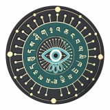 Abtibild sticker cu Ochiul Magic &amp;#8211; Ochiul impotriva barfelor si al invidiilor, contra geloziei, a raului si a magiei negre &amp;#8211; Ochiul lui Ho