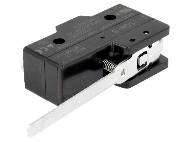 Micro&icirc;ntrerupător SNAP ACTION 15A 250VAC 6A 30VDC cu manetă