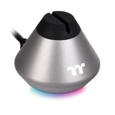 Suport cablu mouse Thermaltake Premium Argent MB1 argintiu iluminare RGB foto