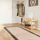 vidaXL Covor Runner MARSA Negru 100 x 250 cm Poliester și PVC 42023339