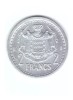 Moneda Monaco 2 francs/franci 1943, stare buna, curata, Europa, Aluminiu