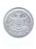 Moneda Monaco 2 francs/franci 1943, stare buna, curata
