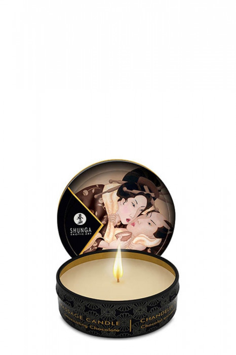 Shunga Candle Chocolate - Candelă pentru masaj cu Aromă de Ciocolată, 30 ml