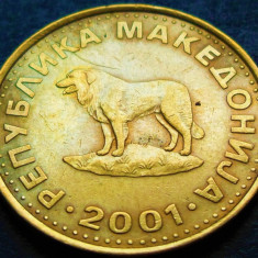 Moneda 1 DENAR - MACEDONIA, anul 2001 * cod 1961 C