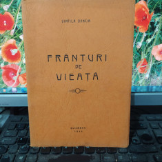 Vintilă Oancia, Frânturi de vieață tipografia Tiberiu Daniil București 1944, 112