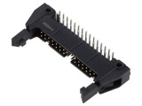 Conector IDC soclu tată 30 PIN 90&deg; cu ejector lung