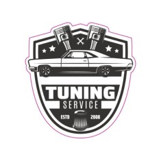Abtibild TAG RETRO TUNING SERVICE Cod: TAG 019 / T2 Automotive TrustedCars