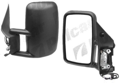 Oglinda exterioara Mercedes Sprinter 208-416 01.1995-2006 partea stanga View Max crom convex carcasa neagra reglare electrica cu incalzire, Model SCU foto
