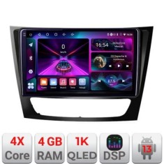 Navigatie Mercedes W211 W219 A-090 4+64 InCell Display 1K Android Waze USB Navigatie Internet Youtube Radio CarStore Technology